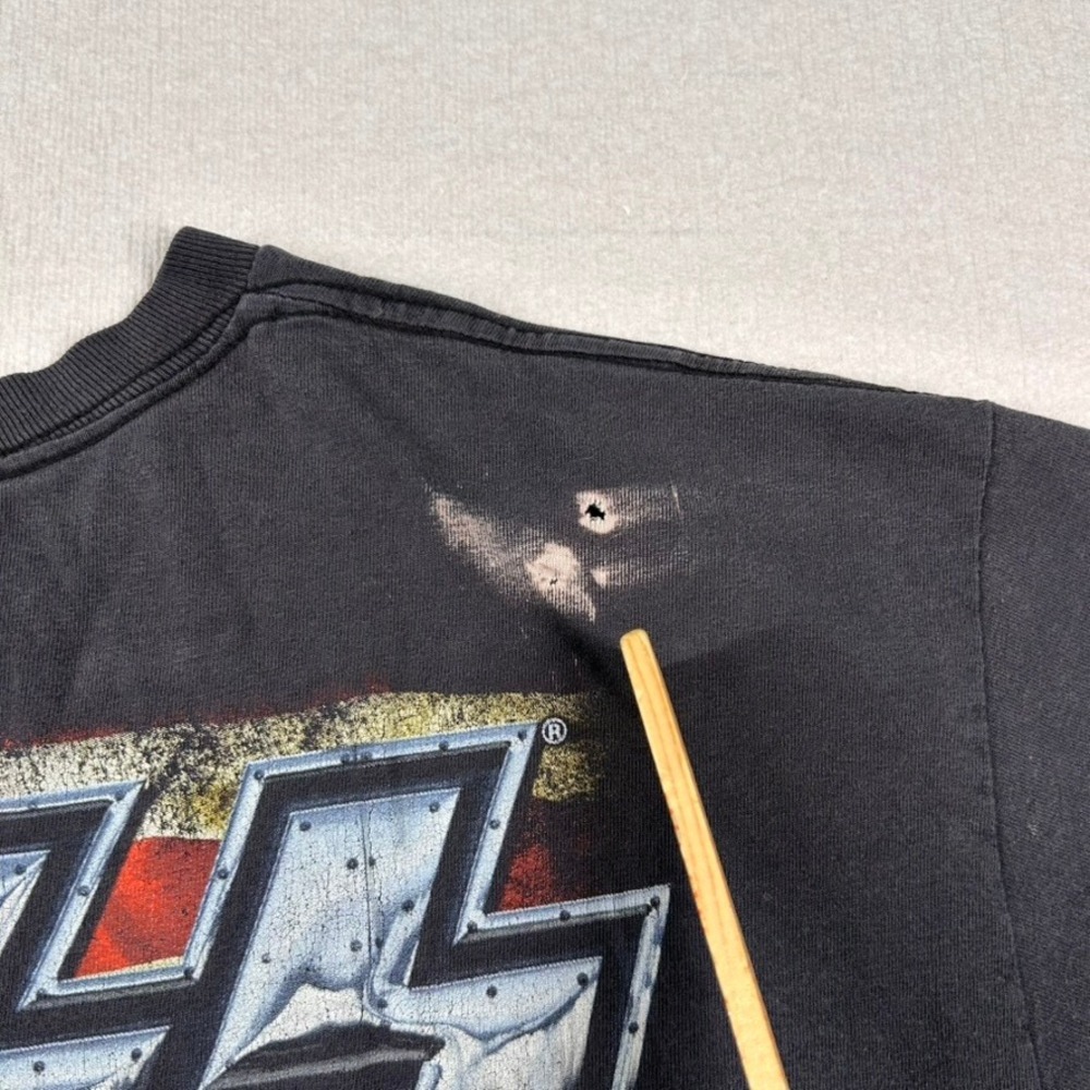 KISS Def Leppard Shirt Mens XL Tour 2014 40th Anniversary Band Merch Distressed - Picture 5 of 8